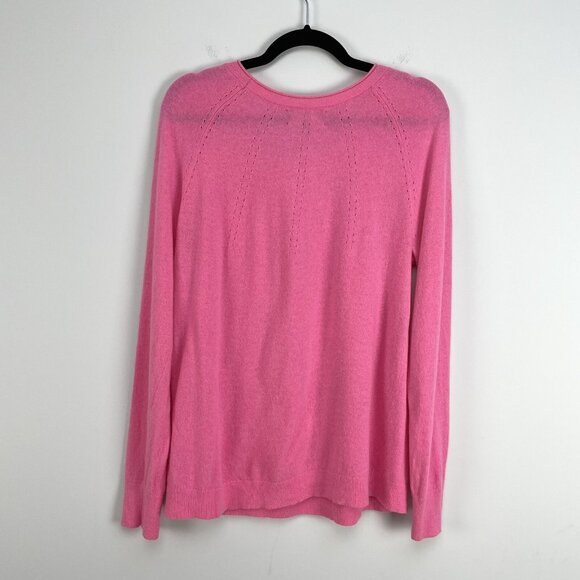 Banana Republic Womens Large Filpucci Fine Italian Superloft Yarn Pink Sweater - Picture 10 of 12
